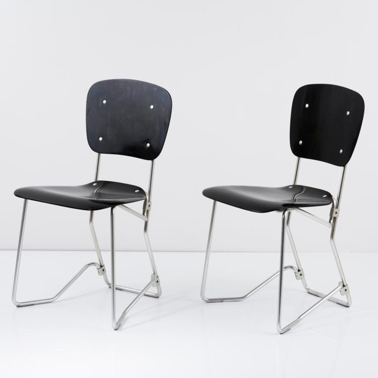 Bild 3 zu Objekt, 2 'Aluflex' folding chairs, 1951, Armin Wirth, Zieringer, Philip, Metallwerke, Schweiz, 157B 279