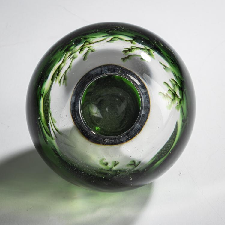 Bild 3 zu Objekt, Vase 'Graal' mit Fischdekor, 1937, Edvard Hald, Orrefors Glasbruk, 157B 380