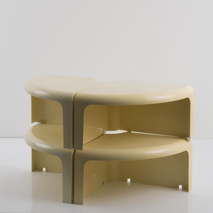 Hauptbild zu Objekt, Beistelltisch 'Quattro Quarti' - '700', 1969, Rodolfo Bonetto, Bernini, Carate Brianza, 157B 478
