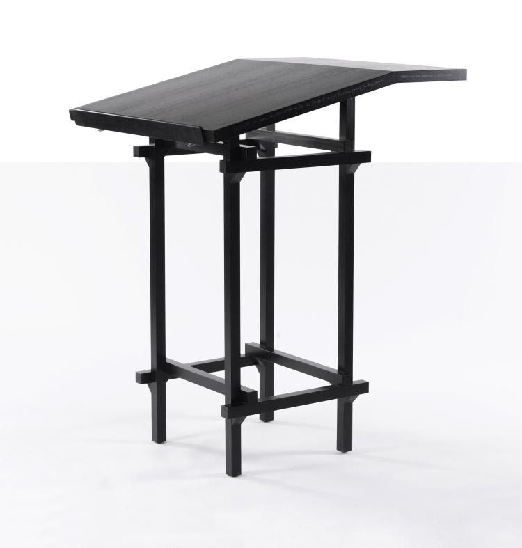 Hauptbild zu Objekt, 'Lettera' high desk, 1982, G&uuml;nther Uecker, Rosenthal, Espelkamp, 157A 201