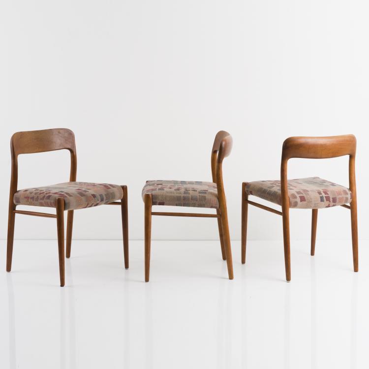 Bild 4 zu Objekt, 6 chairs, c. 1960, J. L. M&oslash;llers M&ouml;belfabrik, H&ouml;jbjerg  (zugeschrieben), 157B 428
