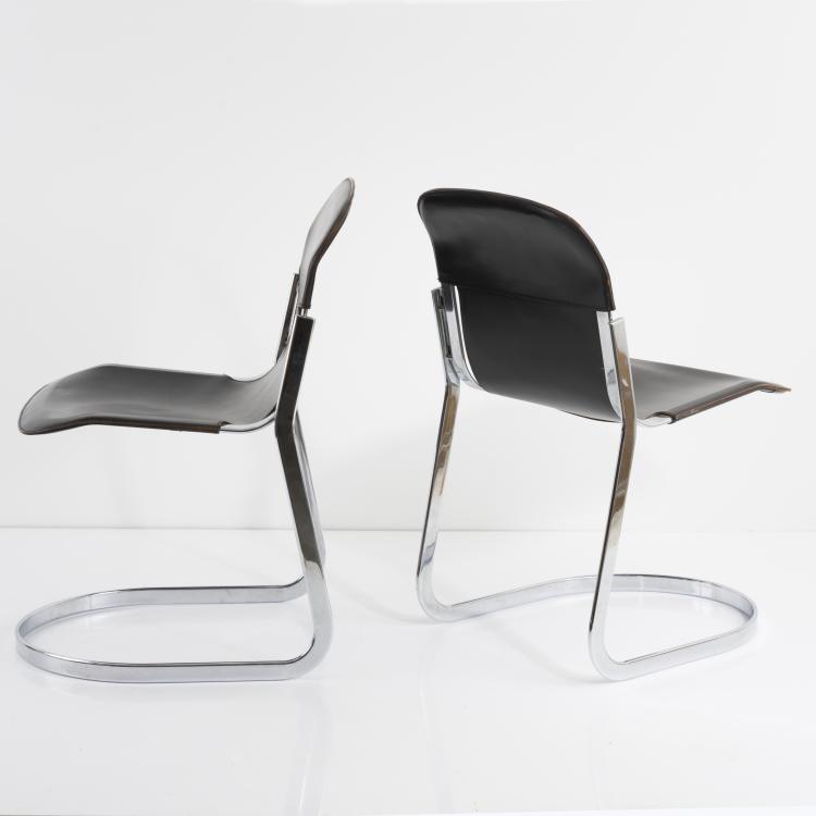 Bild 2 zu Objekt, 4 chairs, c. 1970, Willy Rizzo (attributed), Cidue srl., Atripalda, 157B 488