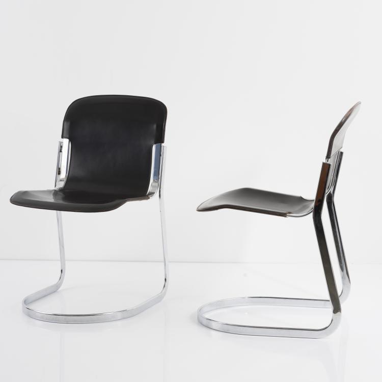 Bild 3 zu Objekt, 4 chairs, c. 1970, Willy Rizzo (attributed), Cidue srl., Atripalda, 157B 488