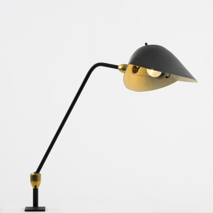 Hauptbild zu Objekt, Tisch-Klemmleuchte 'Agraf&eacute;e deux rotules', 1958, Serge Mouille (after), Frankreich (zugeschrieben), 158B 423