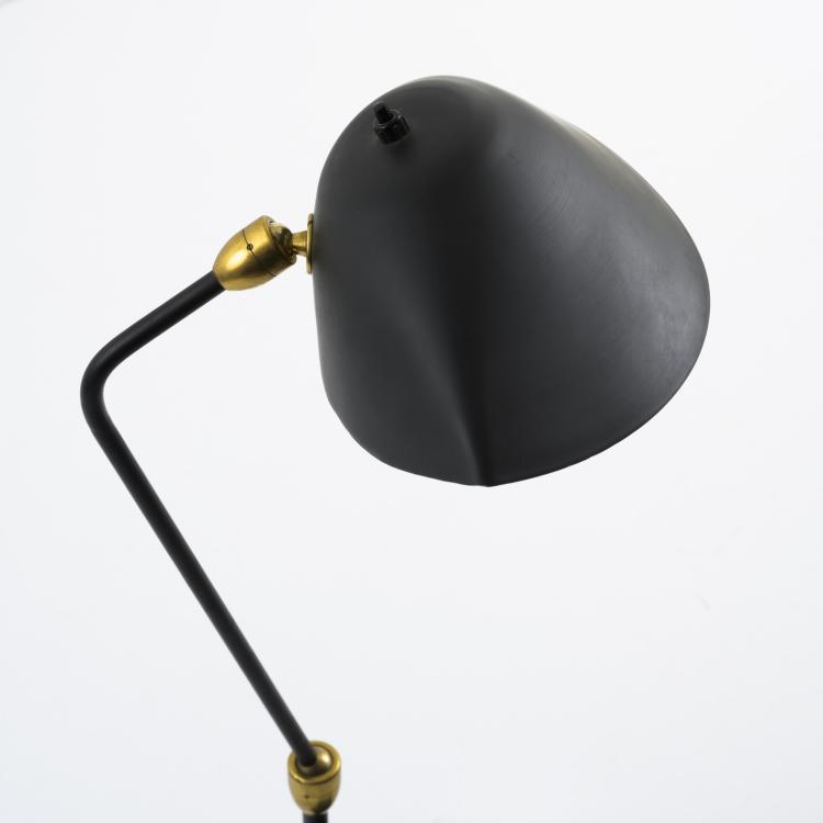 Bild 4 zu Objekt, Tisch-Klemmleuchte 'Agraf&eacute;e deux rotules', 1958, Serge Mouille (after), Frankreich (zugeschrieben), 158B 423