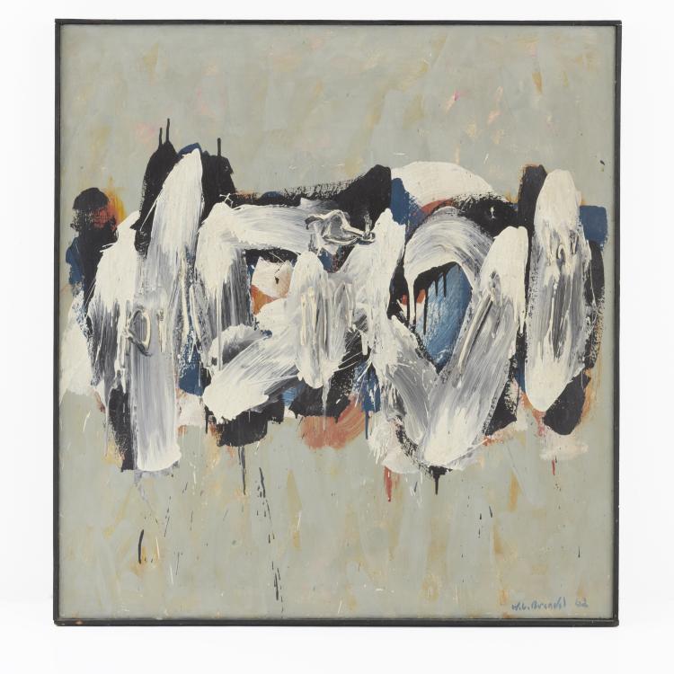 Hauptbild zu Objekt, Ohne Titel (Abstrakte Komposition), 1962, Walter Lothar Brendel, 157C 659