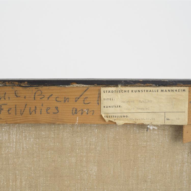 Bild 1 zu Objekt, Ohne Titel (Abstrakte Komposition), 1962, Walter Lothar Brendel, 157C 659