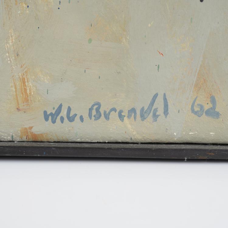 Bild 2 zu Objekt, Ohne Titel (Abstrakte Komposition), 1962, Walter Lothar Brendel, 157C 659