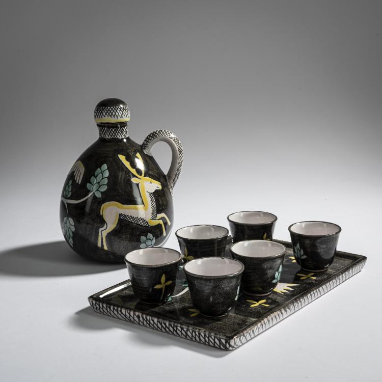 Hauptbild zu Objekt, Liqueur service 1934-40, Hedwig Bollhagen, HB-Werkst&auml;tten, Marwitz, 157A 66