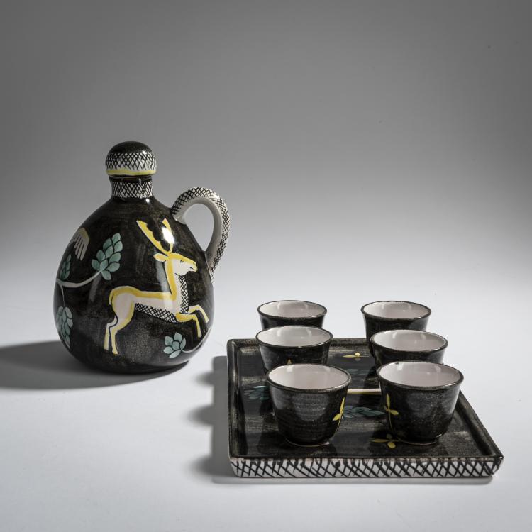 Bild 1 zu Objekt, Liqueur service 1934-40, Hedwig Bollhagen, HB-Werkst&auml;tten, Marwitz, 157A 66