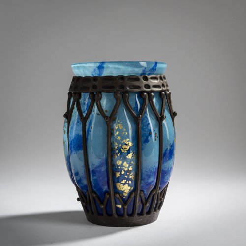 Mounted 'Verre de Jades' vase, c. 1925