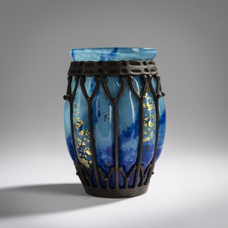 Bild 1 zu Objekt, Montierte 'Verre de Jades'-Vase, um 1925, Antonin Daum, Daum Fr&egrave;res, Nancy, 156B 170