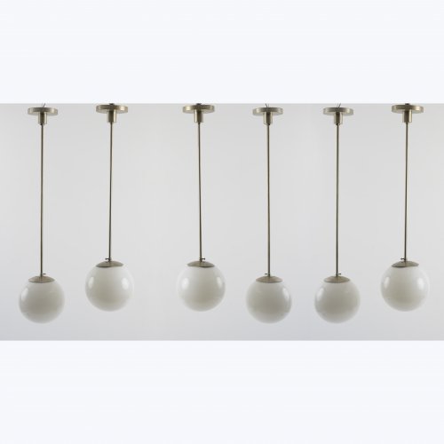 6 ceiling lights, 1930s