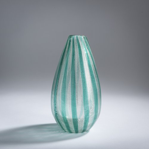 'Fasce verde, argento induto' vase, c. 1942