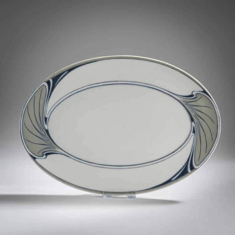 Hauptbild zu Objekt, 'Saxonia' plate, 1904, Eduard Voigt, Meissen, KPM, 156C 664