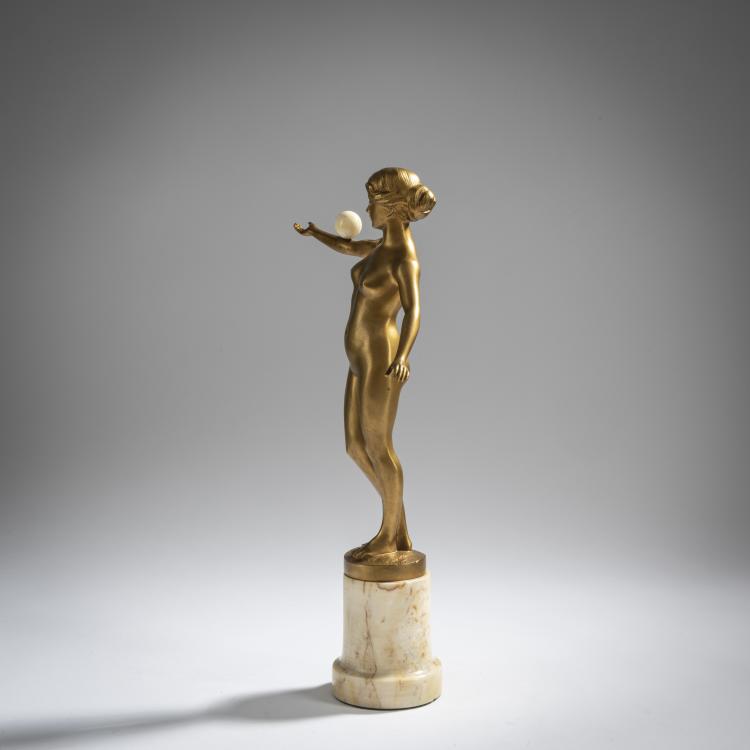 Bild 3 zu Objekt, Nude balancing an ivory ball, c. 1900, Julius Schmidt-Felling, 156C 398