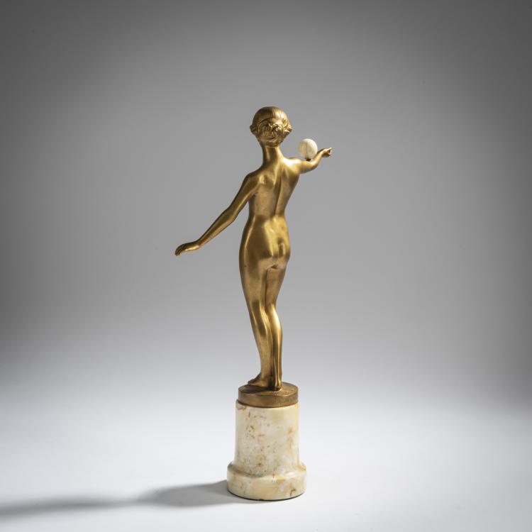 Bild 4 zu Objekt, Nude balancing an ivory ball, c. 1900, Julius Schmidt-Felling, 156C 398