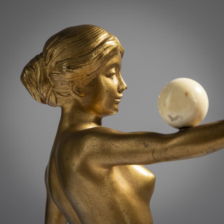 Bild 5 zu Objekt, Nude balancing an ivory ball, c. 1900, Julius Schmidt-Felling, 156C 398