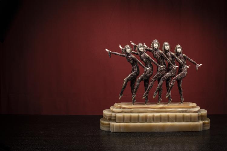 Bild 4 zu Objekt, 'Les Girls', um 1928, Dem&egrave;tre H. Chiparus, Etling, Edmond, Paris, 156C 347