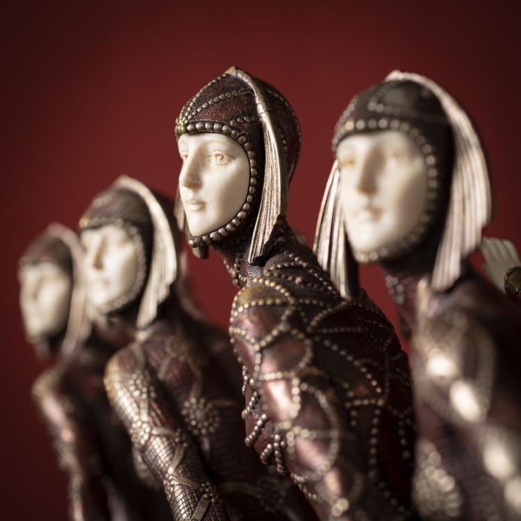 Bild 6 zu Objekt, 'Les Girls', um 1928, Dem&egrave;tre H. Chiparus, Etling, Edmond, Paris, 156C 347