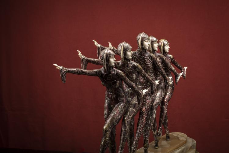 Bild 7 zu Objekt, 'Les Girls', um 1928, Dem&egrave;tre H. Chiparus, Etling, Edmond, Paris, 156C 347