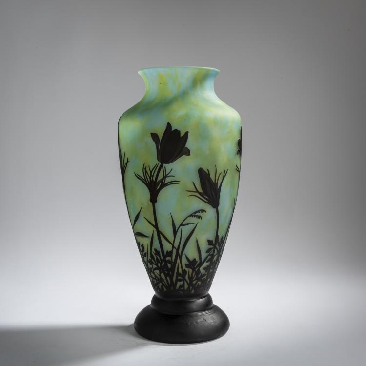 Bild 1 zu Objekt, 'An&eacute;mones pulsatilles' vase, 1913, Antonin Daum, Daum Fr&egrave;res, Nancy, 156B 159