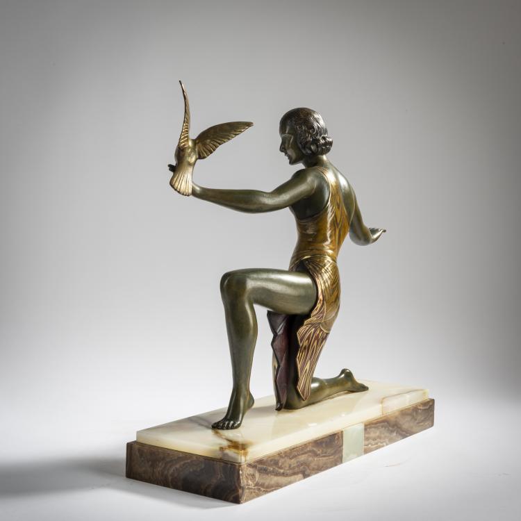 Bild 3 zu Objekt, Frau mit Vogel, um 1930, J. Brault, 156C 339