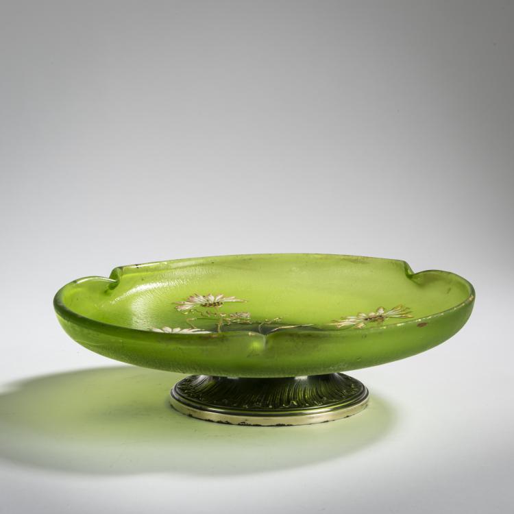 Hauptbild zu Objekt, Schale 'Un peu, beaucoup, passion&eacute;ment' mit Silbermontierung, um 1890, Emile Gall&eacute;, Gall&eacute;, &Eacute;mile, Nancy, 156B 183