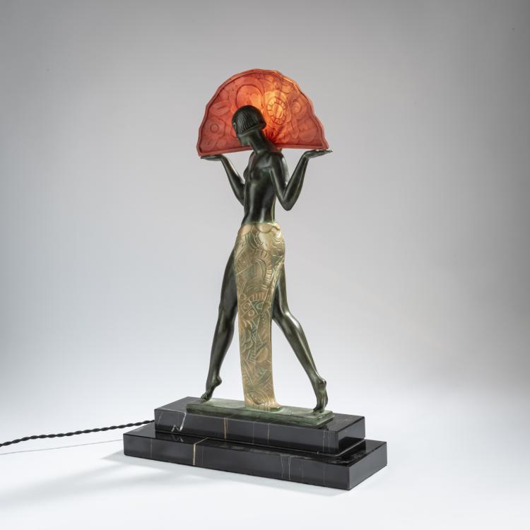 Bild 2 zu Objekt, 'Indiana' table light, c. 1930, Raymonde (Y) Gu&eacute;rbe, Le Verrier, Max, Paris, 156C 564