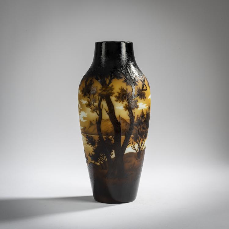 Hauptbild zu Objekt, Vase 'Lune au bord du lac', 1919-25, Nicolas, Paul, Nancy, D'Argental, 156B 261