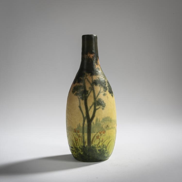 Hauptbild zu Objekt, 'Paysage' vase, c. 1925, Walter, Amalric, Nancy, 156C 637