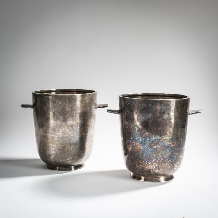 Hauptbild zu Objekt, 2 champagne coolers, c. 1936, Gio Ponti (attributed), Calderoni, Fratelli, Mailand, 157B 367