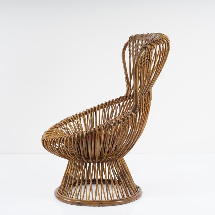 Bild 3 zu Objekt, 'Margherita' wicker chair, 1951, Franco Albini, Bonacina, Vittorio & C., Como, 158A 26