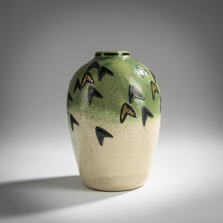 Bild 1 zu Objekt, 'Gold-Mosaik' vase, c. 1906, Max Laeuger, Laeuger, Max, 156C 607