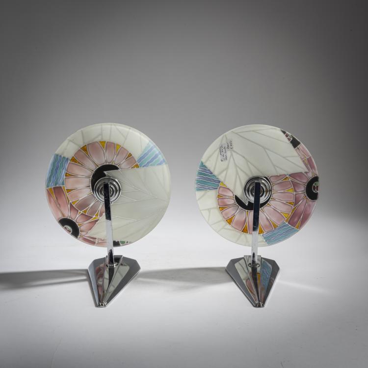 Bild 1 zu Objekt, 2 wall lights, c. 1928, Lucha, Loys, Paris, 156C 567