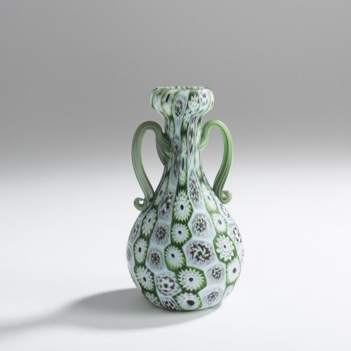 'Murrine' vase with handles, c. 1905