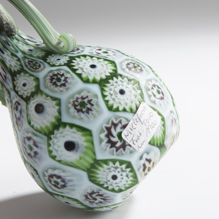 Bild 2 zu Objekt, 'Murrine' vase with handles, c. 1905, Toso, Fratelli, Murano, 158C 787