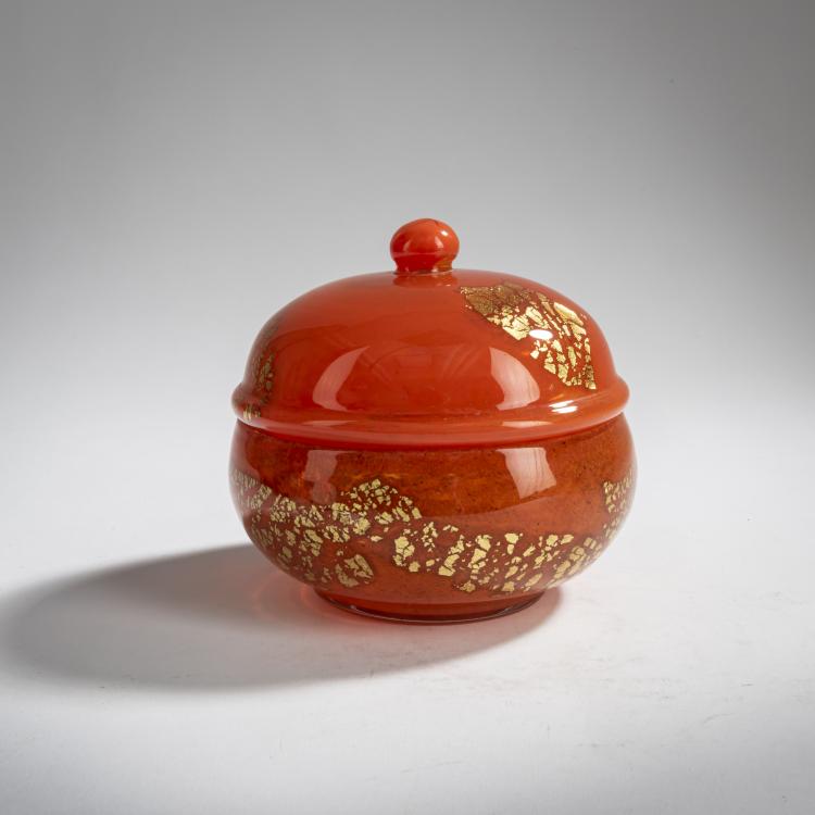 Bild 2 zu Objekt, Deckeldose 'Verre de Jades', um 1925, Antonin Daum, Daum Fr&egrave;res, Nancy, 156B 173