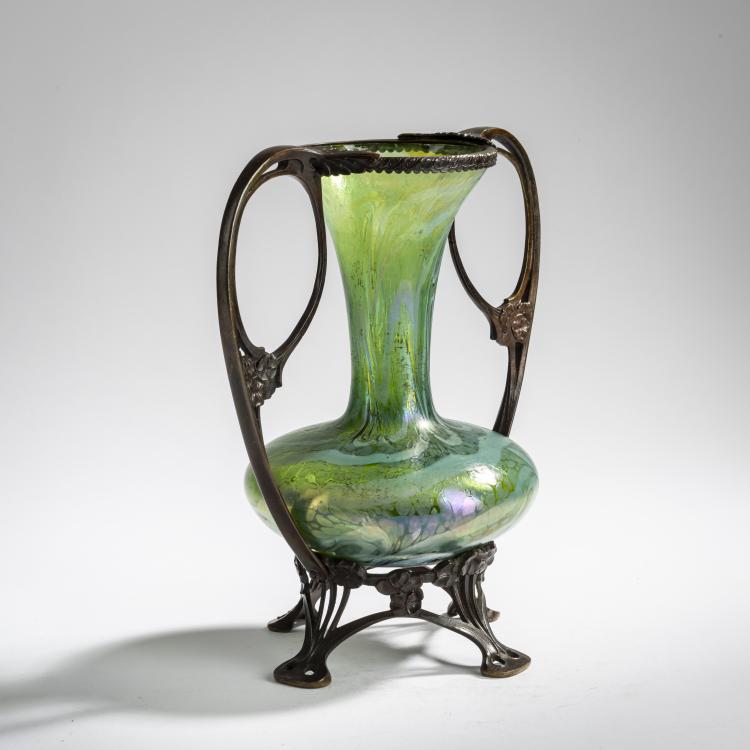 Bild 1 zu Objekt, Montierte Vase, 1900-05, Heckert, Fritz, Petersdorf, 156B 326