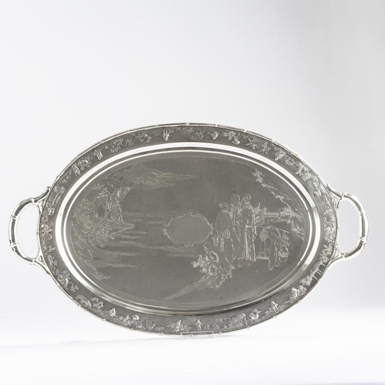 Hauptbild zu Objekt, Tray, c. 1900, China, 156C 414