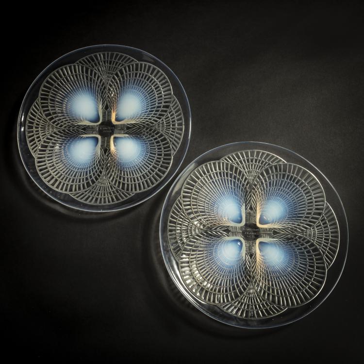 Bild 1 zu Objekt, Two plates 'Coquilles N&deg; 3', 1924, Ren&eacute; Lalique, Lalique, Ren&eacute;, Wingen-sur-Moder, 156A 24