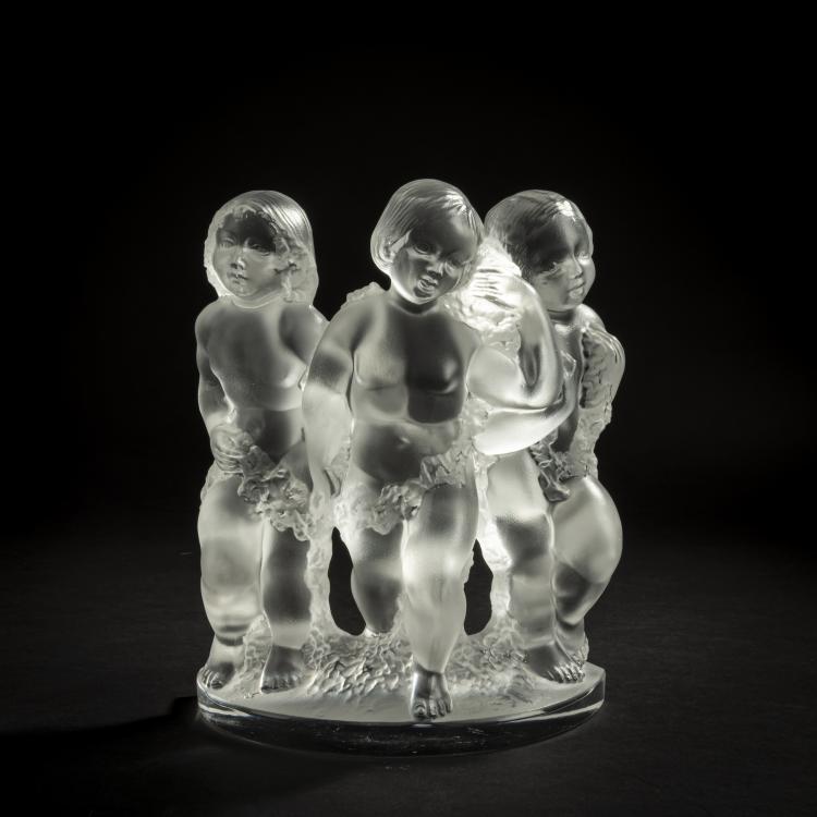 Hauptbild zu Objekt, 'Cherubs', 1980er Jahre, Lalique, Wingen-sur-Moder, 156A 69