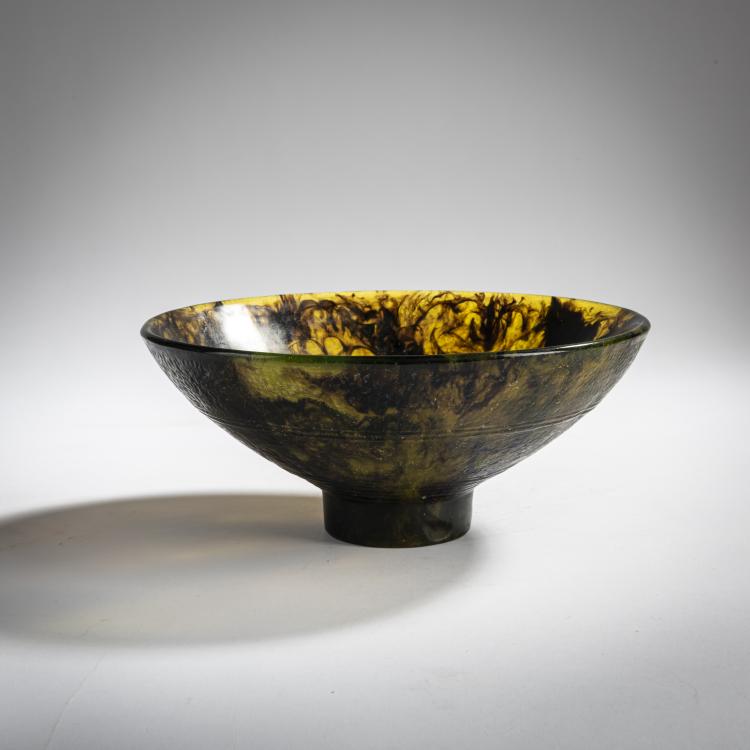 Hauptbild zu Objekt, Schale 'int&eacute;rieur masque femme', 1923/24, Fran&ccedil;ois D&eacute;corchemont, D&eacute;corchemont, Fran&ccedil;ois, Conches, 156B 179