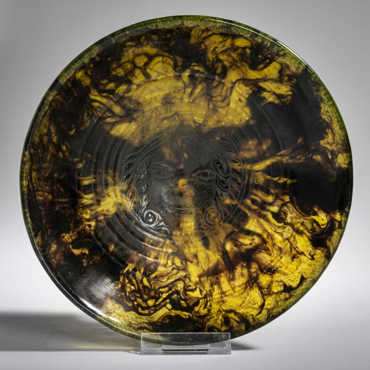 Bild 4 zu Objekt, Schale 'int&eacute;rieur masque femme', 1923/24, Fran&ccedil;ois D&eacute;corchemont, D&eacute;corchemont, Fran&ccedil;ois, Conches, 156B 179