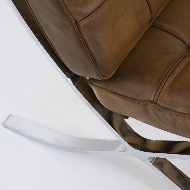 Bild 9 zu Objekt, 'Barcelona chair' with ottoman, 1929, Ludwig Mies van der Rohe, Knoll International, New York, 157A 28