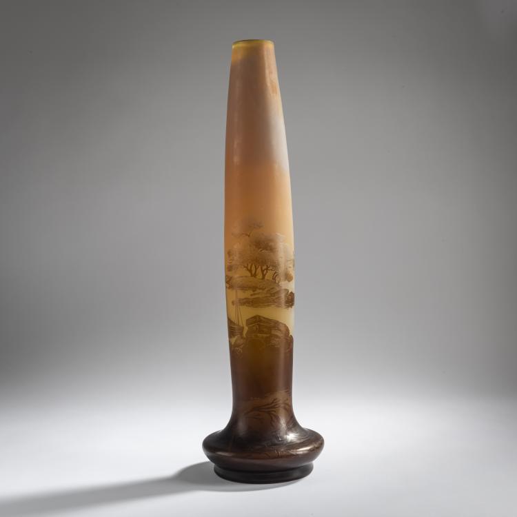 Bild 2 zu Objekt, 'Paysage, voiliers' vase, 1908-20, Emile Gall&eacute;, Gall&eacute;, &Eacute;tablissements, Nancy, 156B 214