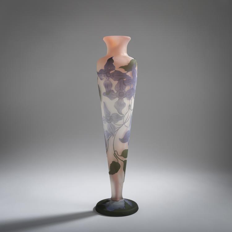 Hauptbild zu Objekt, 'Cl&eacute;matites' vase, 1908-20, Emile Gall&eacute;, Gall&eacute;, &Eacute;tablissements, Nancy, 156B 215