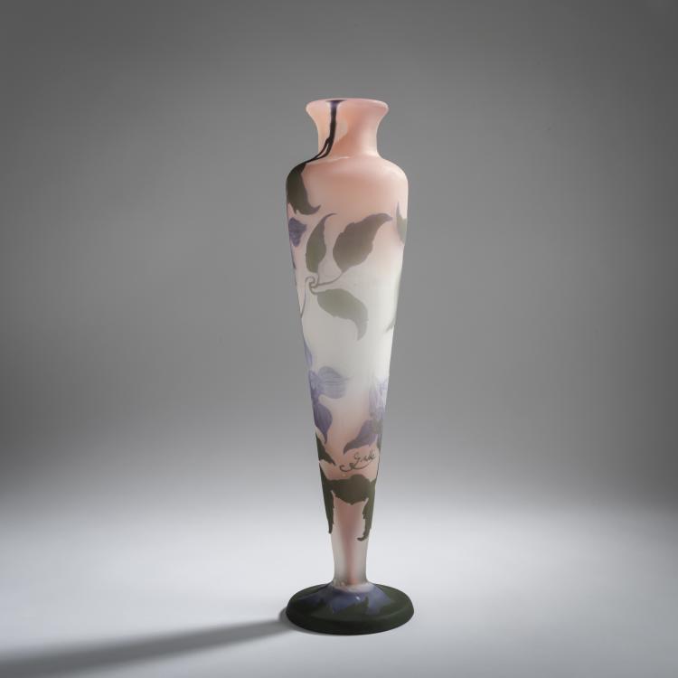 Bild 1 zu Objekt, 'Cl&eacute;matites' vase, 1908-20, Emile Gall&eacute;, Gall&eacute;, &Eacute;tablissements, Nancy, 156B 215