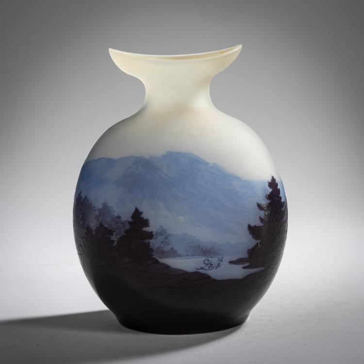 Bild 1 zu Objekt, 'Paysage des Vosges' vase, c. 1914, Emile Gall&eacute;, Gall&eacute;, &Eacute;tablissements, Nancy, 156B 222