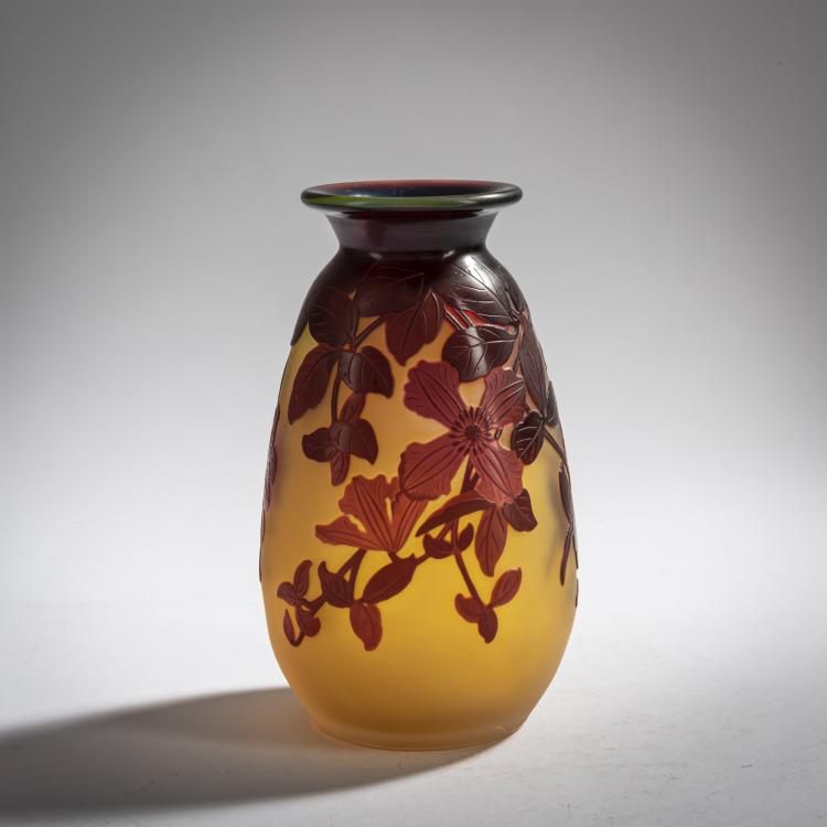Hauptbild zu Objekt, 'Cl&eacute;matites' vase, 1920-36, Emile Gall&eacute;, Gall&eacute;, &Eacute;tablissements, Nancy, 156B 236